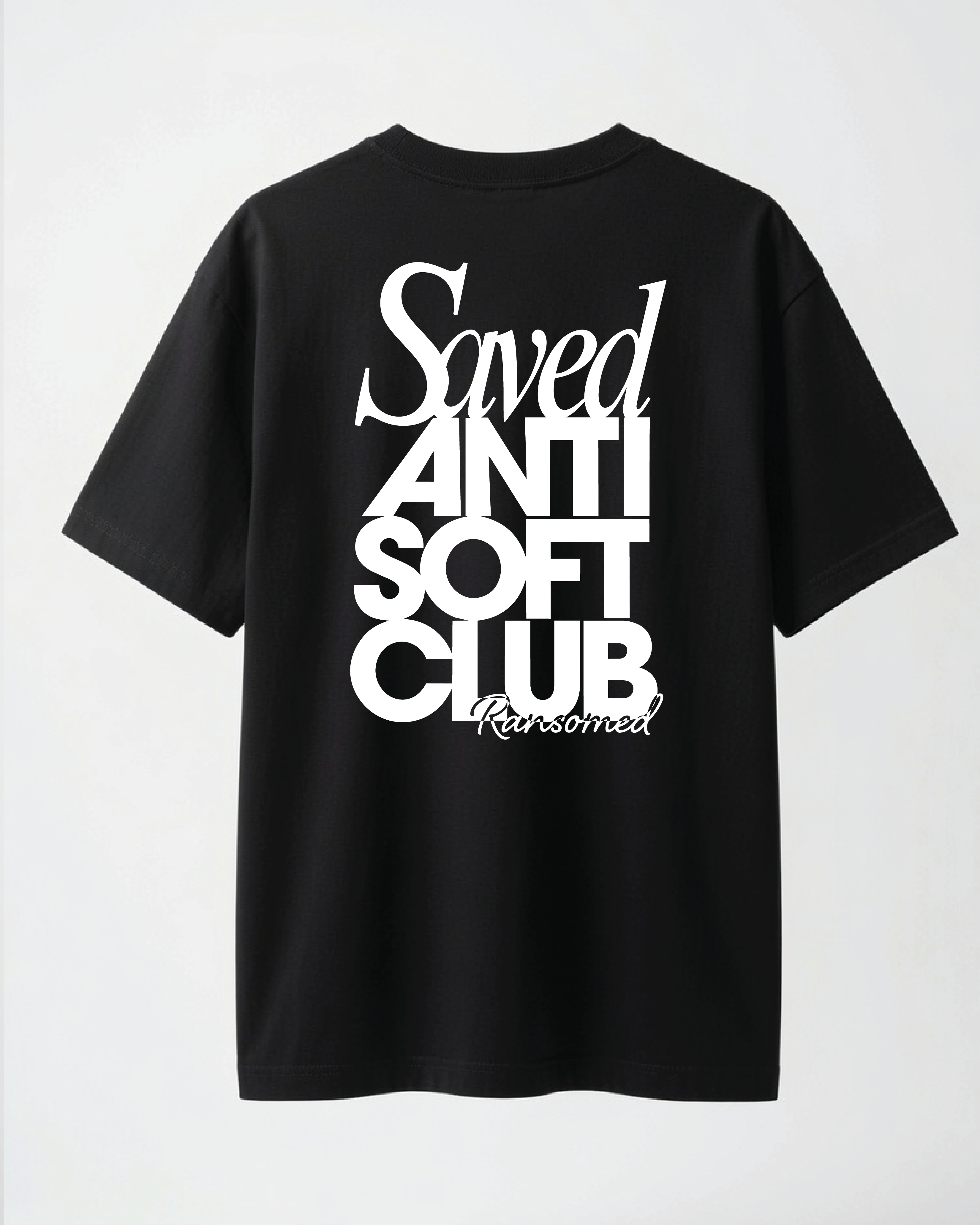 Ransomed “Saved Anti Soft Club” Tee (Black)
