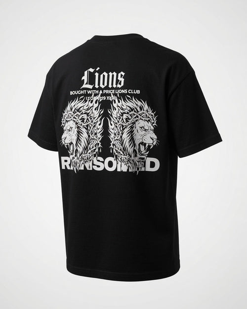 Ransomed Lions “Bought With a Price” Tee – Black