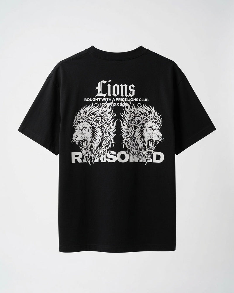 Ransomed Lions “Bought With a Price” Tee – Black