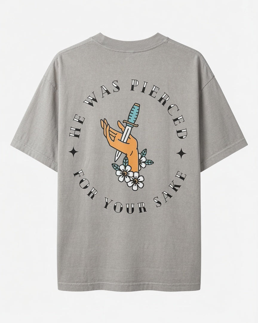 Ransomed “He Was Pierced” Tee