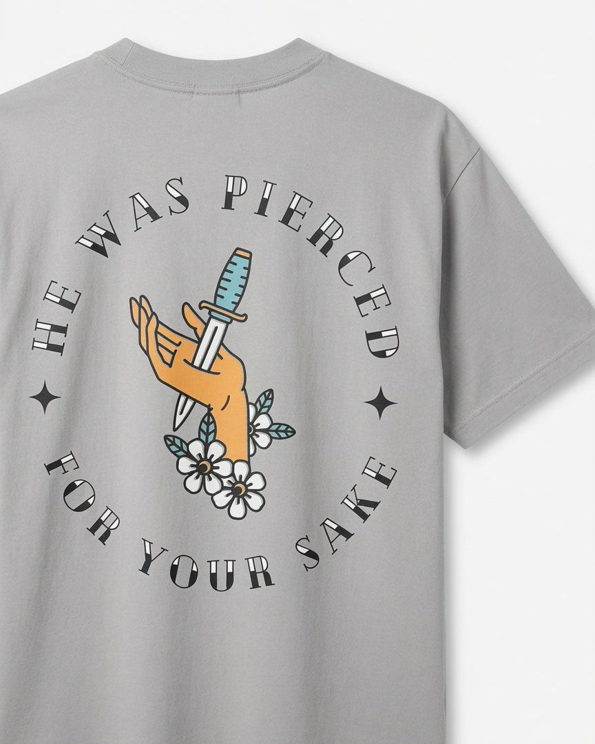Ransomed “He Was Pierced” Tee